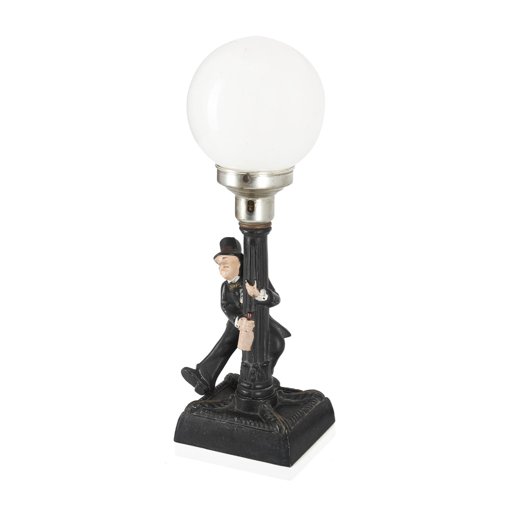 Black Novelty Orb Table Lamp