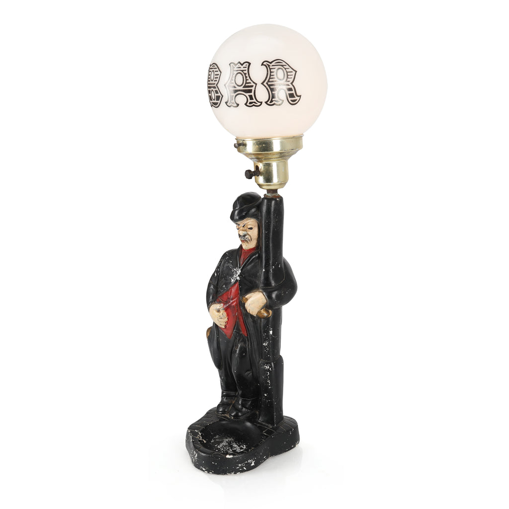 Black Novelty Bar Table Lamp