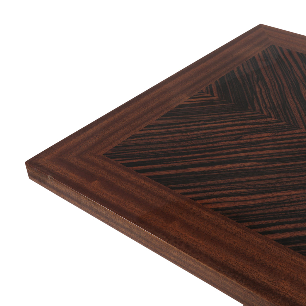 Large Brown / Black Executive Console Table