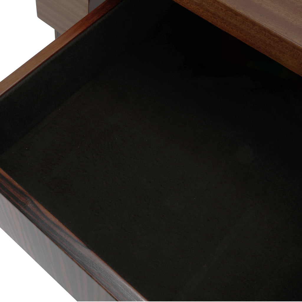Large Brown / Black Executive Console Table
