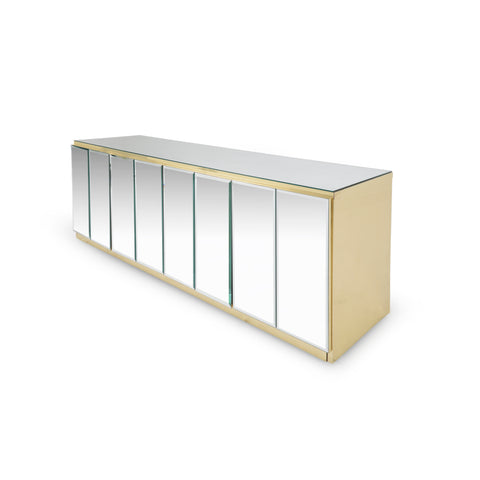 Gold Mirrored Credenza