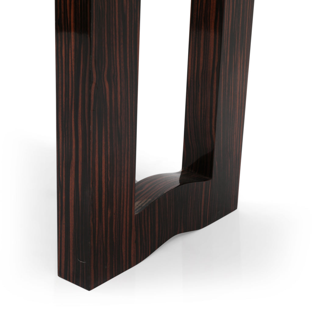 Large Brown / Black Executive Console Table