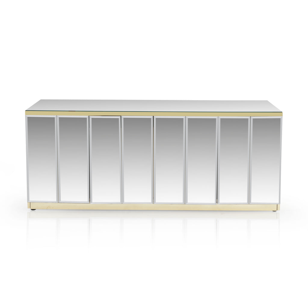 Gold Mirrored Credenza