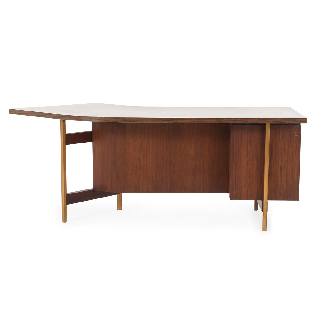 Wood Winged Top Desk