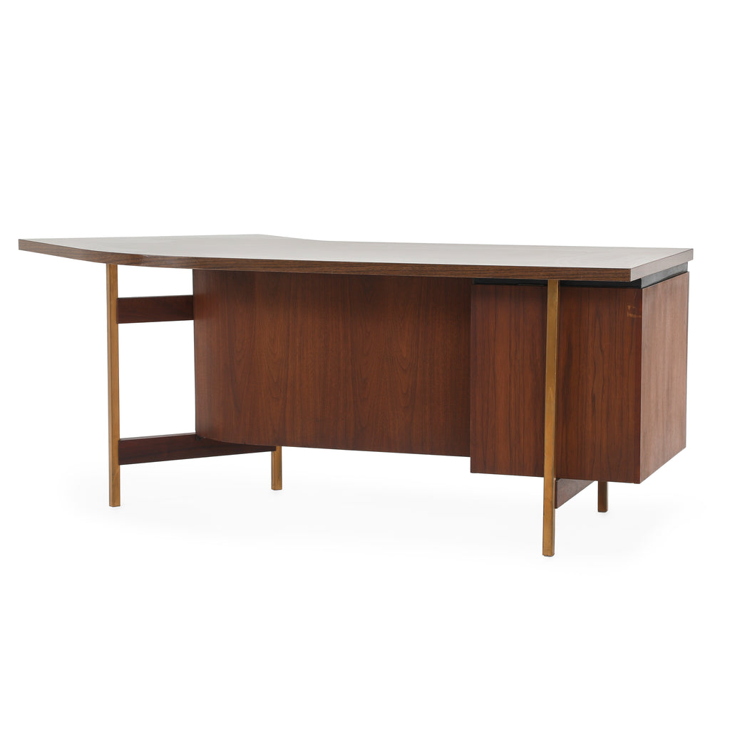 Wood Winged Top Desk