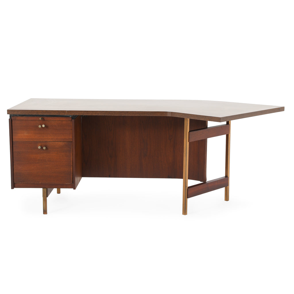 Wood Winged Top Desk