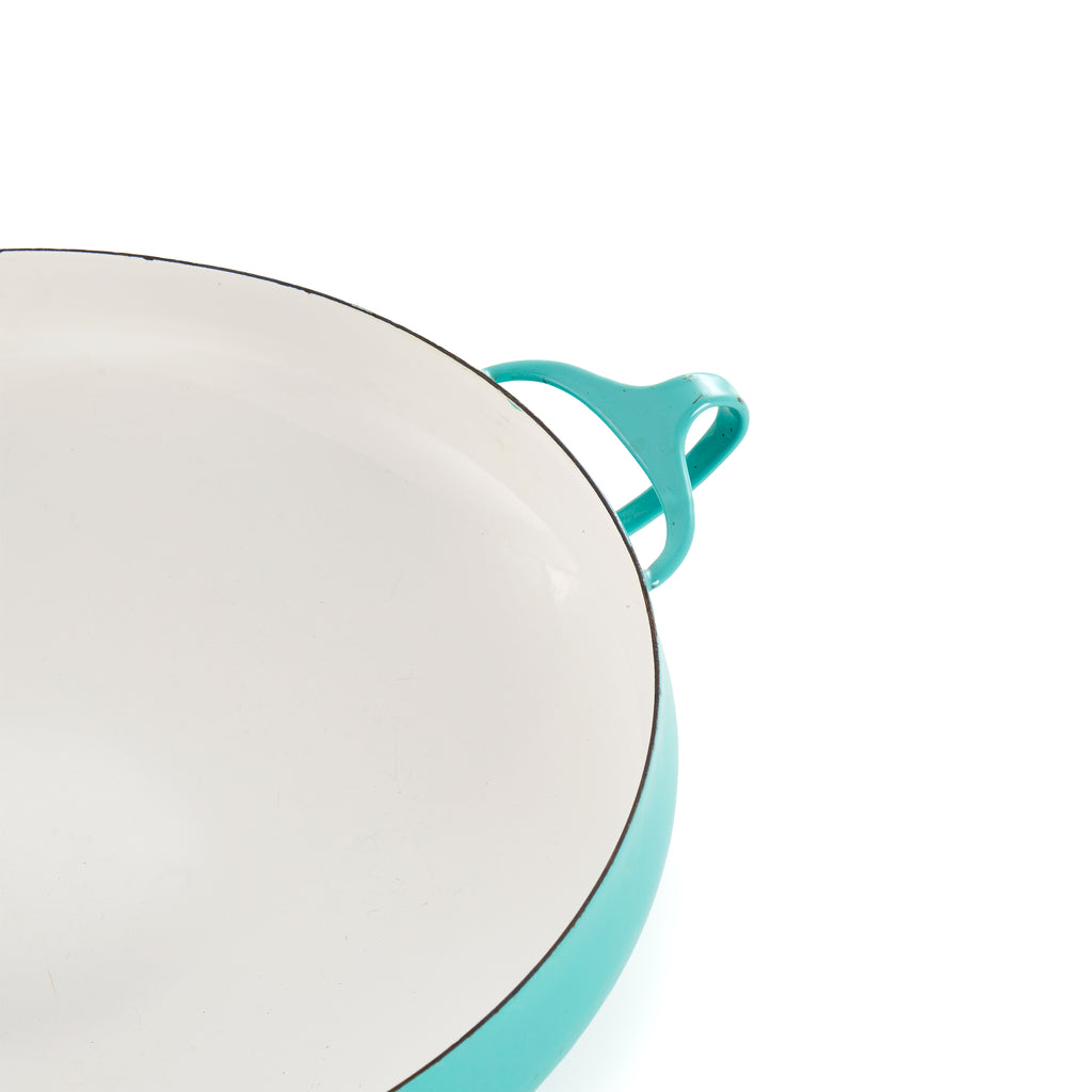 Aqua Mid Century Metal Pan