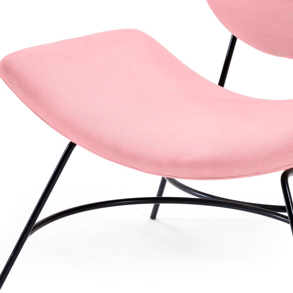 Pink Velvet Elroy Modern Left Arm Lounge Chair