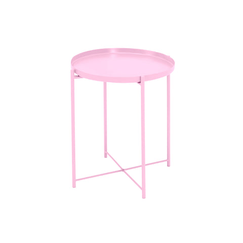 Metal Side Table - Pink
