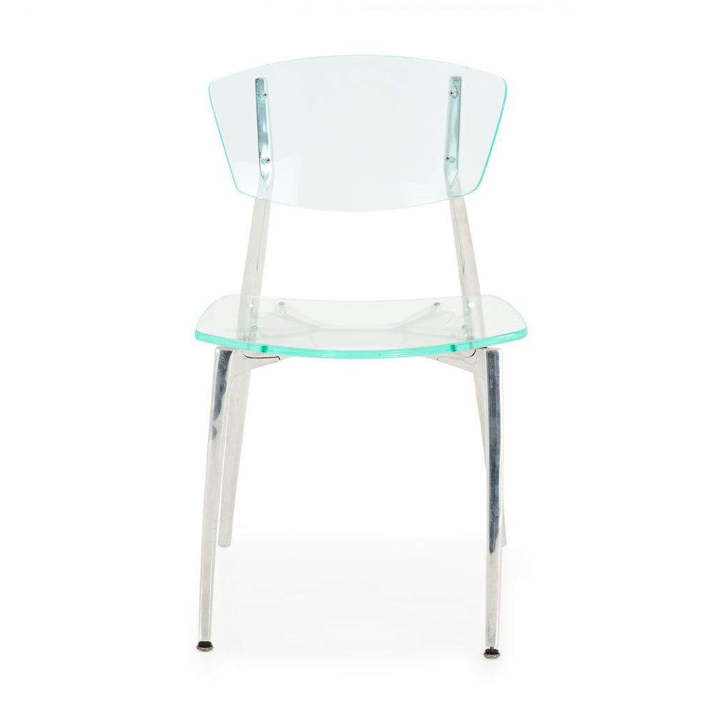 Clear Acrylic and Chrome Chair