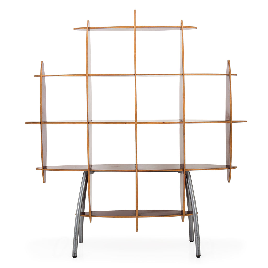 Red Modern Surfboard Book Shelf