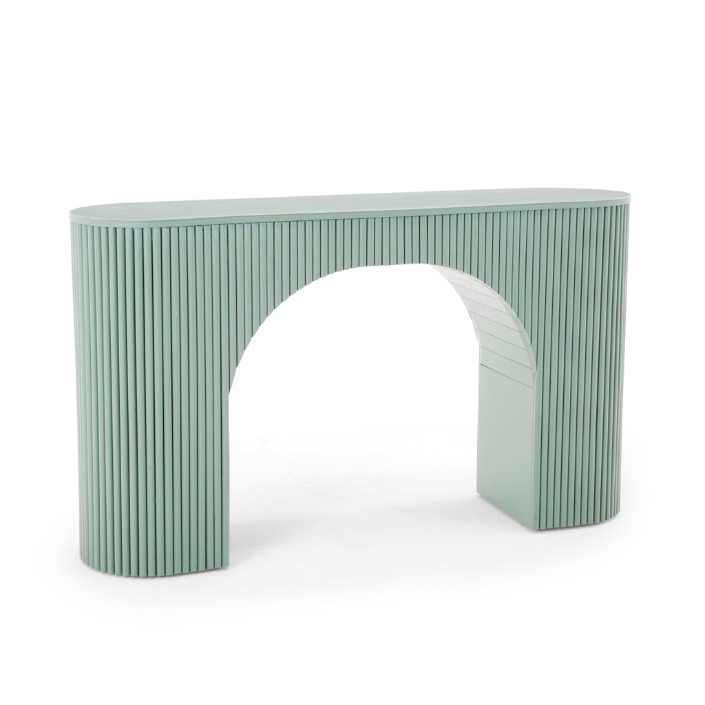 Sage Green Ridged Console