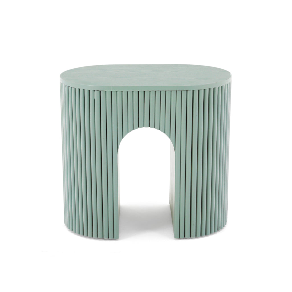 Sage Green Ridged Stool