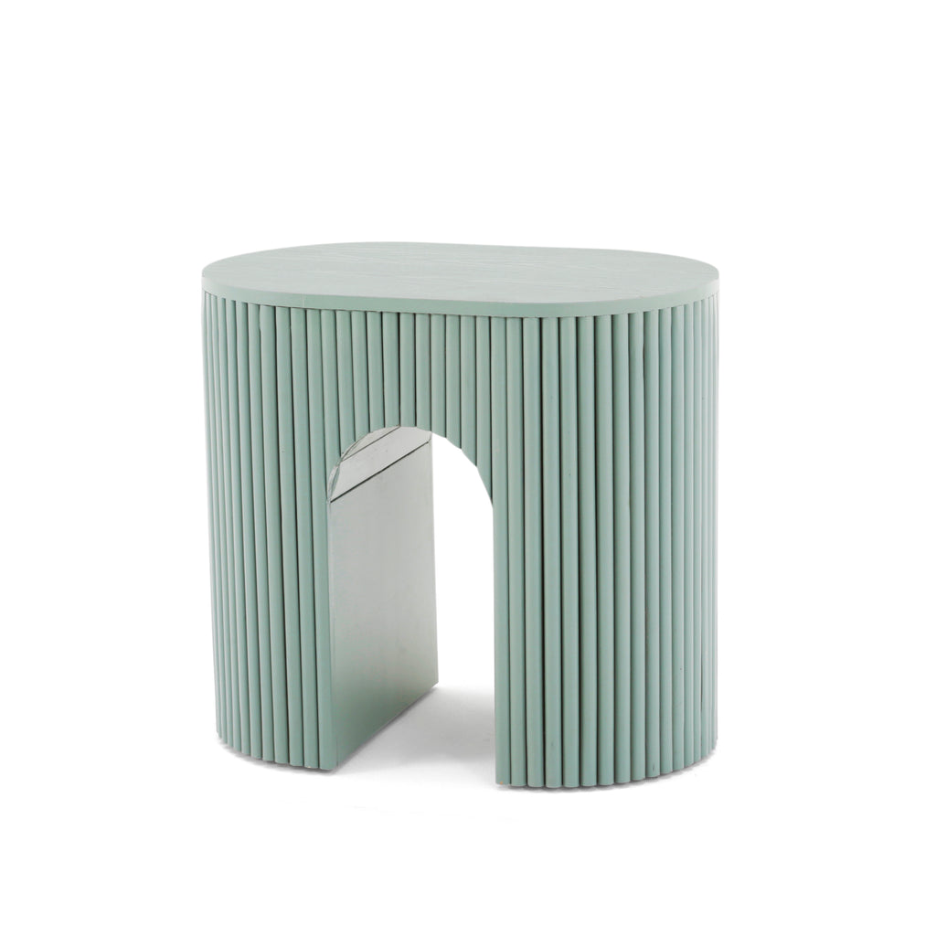 Sage Green Ridged Stool