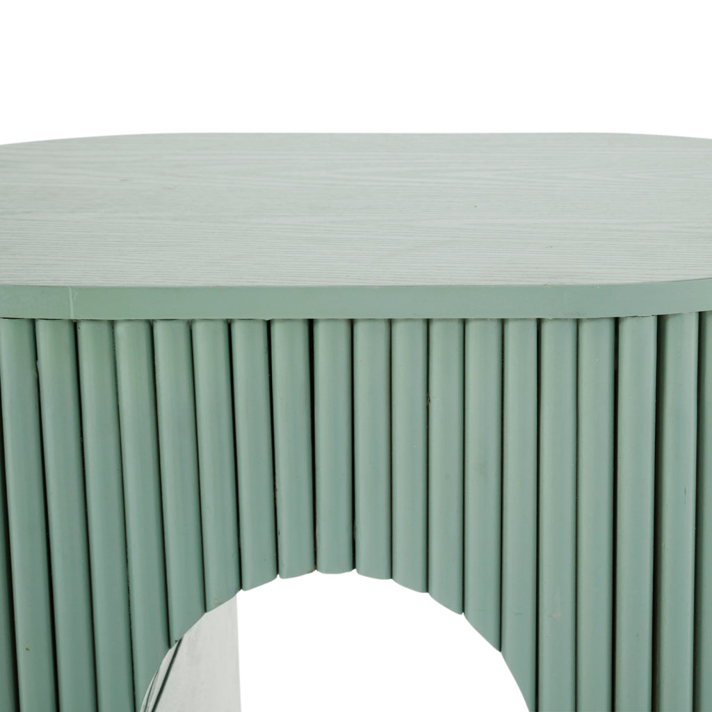 Sage Green Ridged Stool
