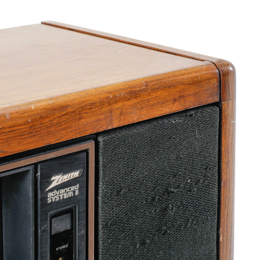 Large Vintage Zenith Wood Panel Television