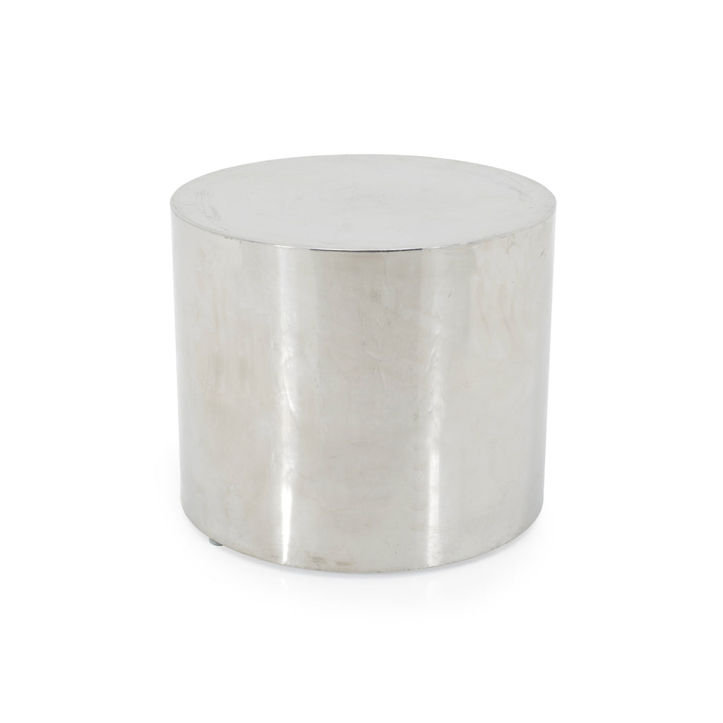 Short Chrome Cylinder Pedestal