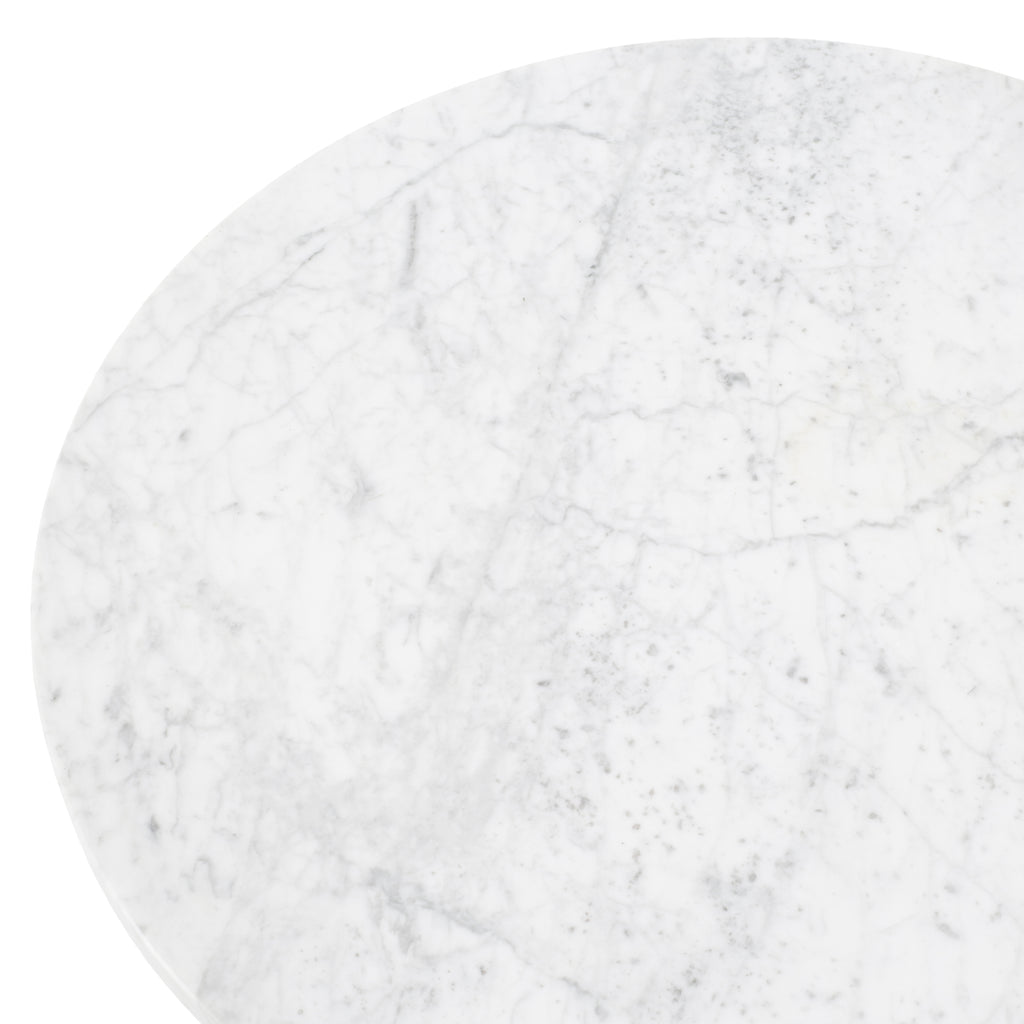 Gold Base Saarinen Marble Side Table