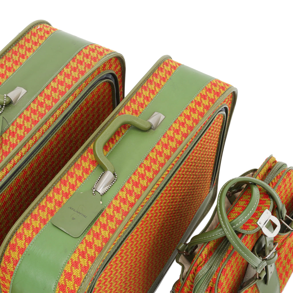 Red and Yellow Vintage Luggage Set