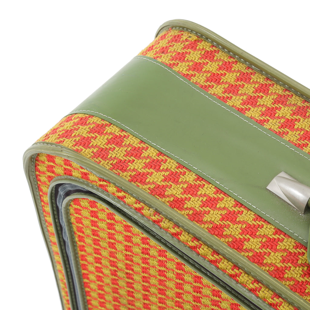 Red and Yellow Vintage Luggage Set