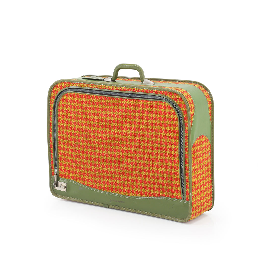 Red and Yellow Vintage Luggage Set