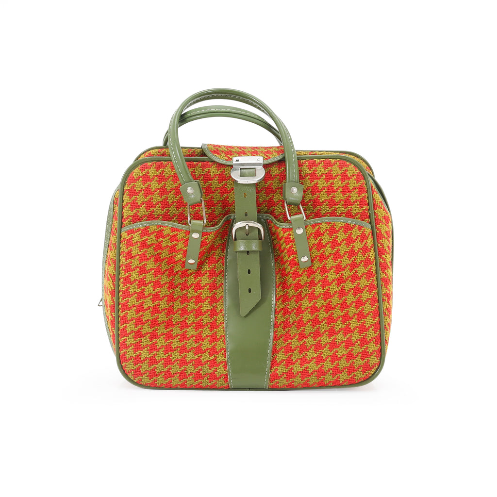 Red and Yellow Vintage Luggage Set