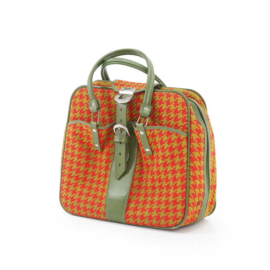 Red and Yellow Vintage Luggage Set