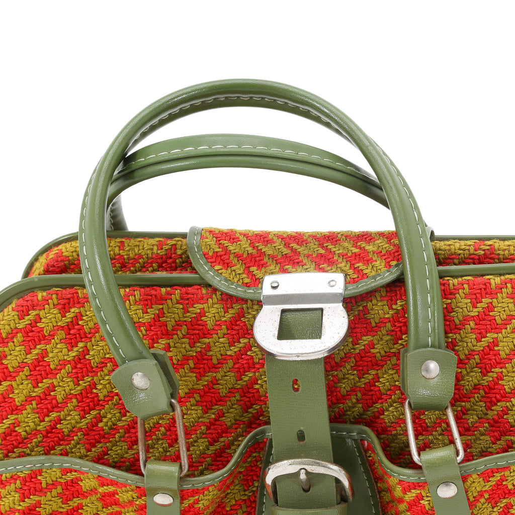 Red and Yellow Vintage Luggage Set