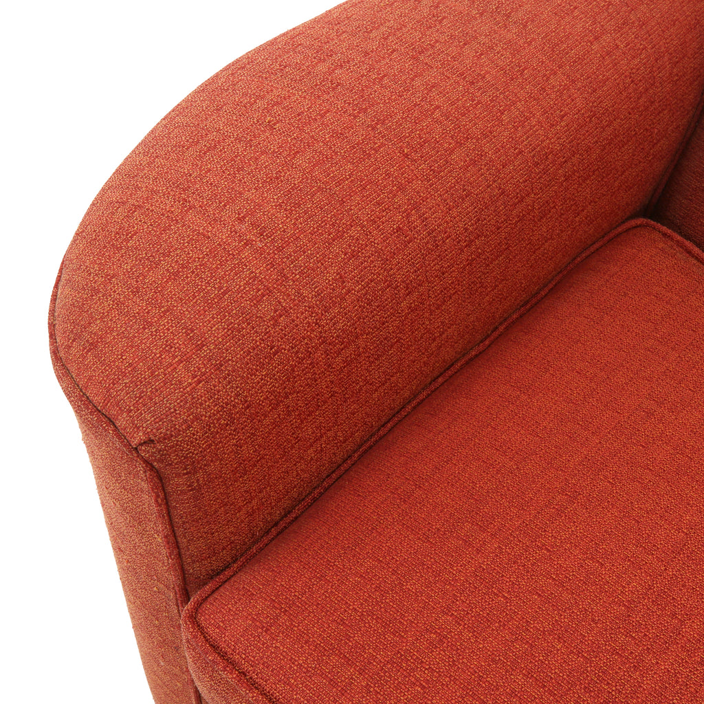 Orange Fabric Armchair
