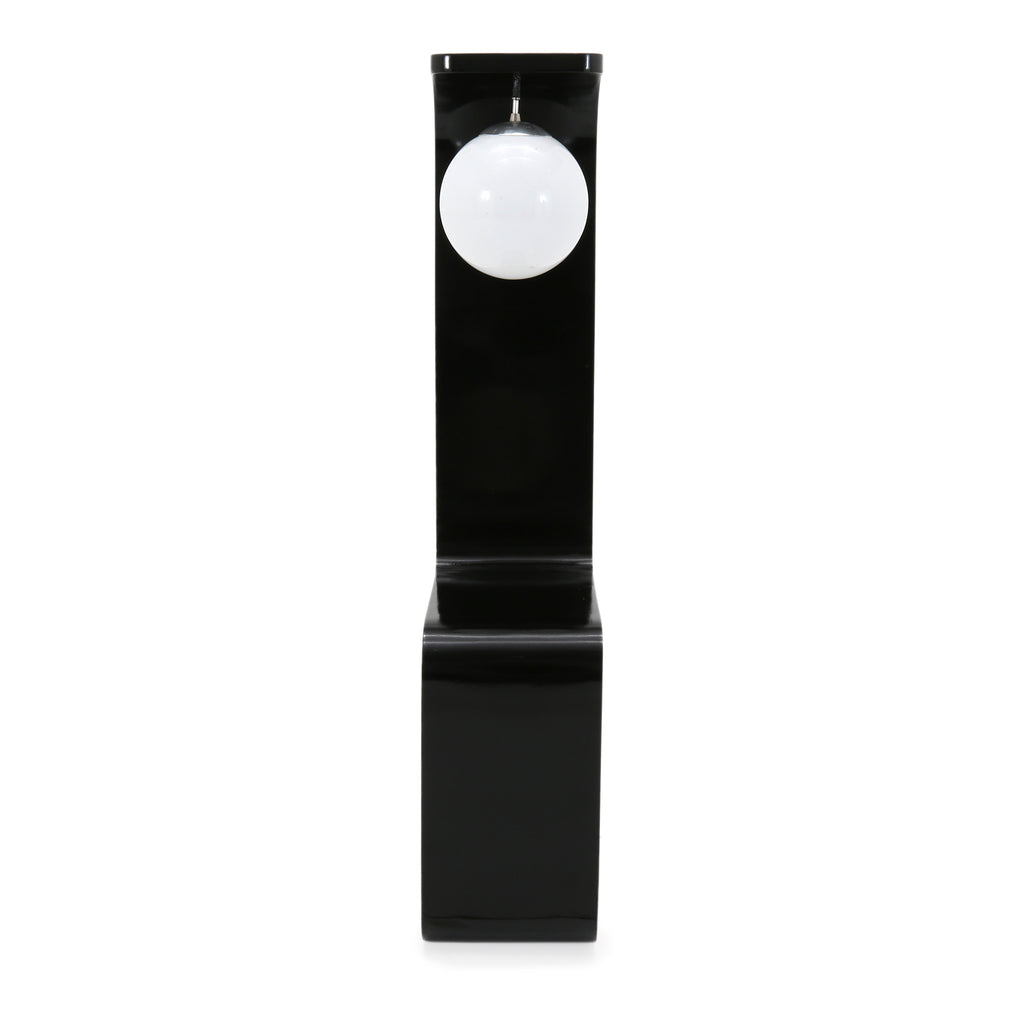 Black Modeline S-Curve Floor Lamp