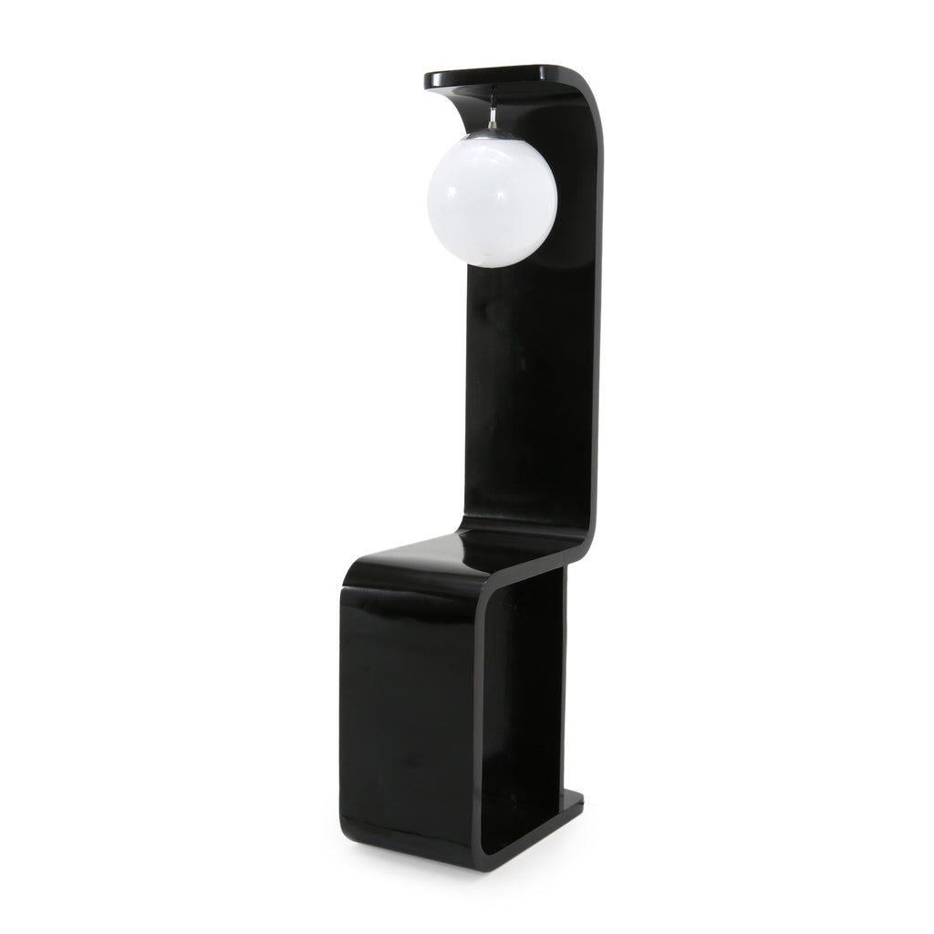 Black Modeline S-Curve Floor Lamp