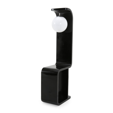 Black Modeline S-Curve Floor Lamp