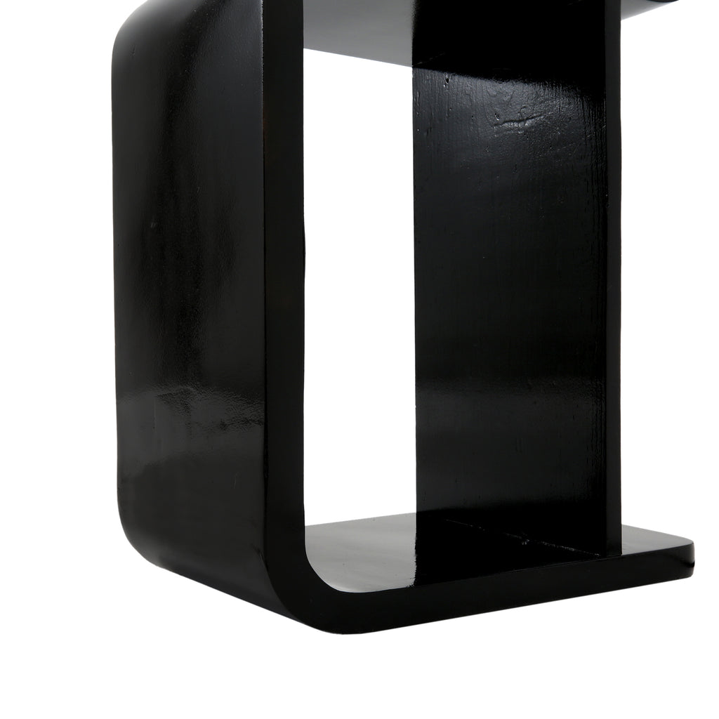 Black Modeline S-Curve Floor Lamp