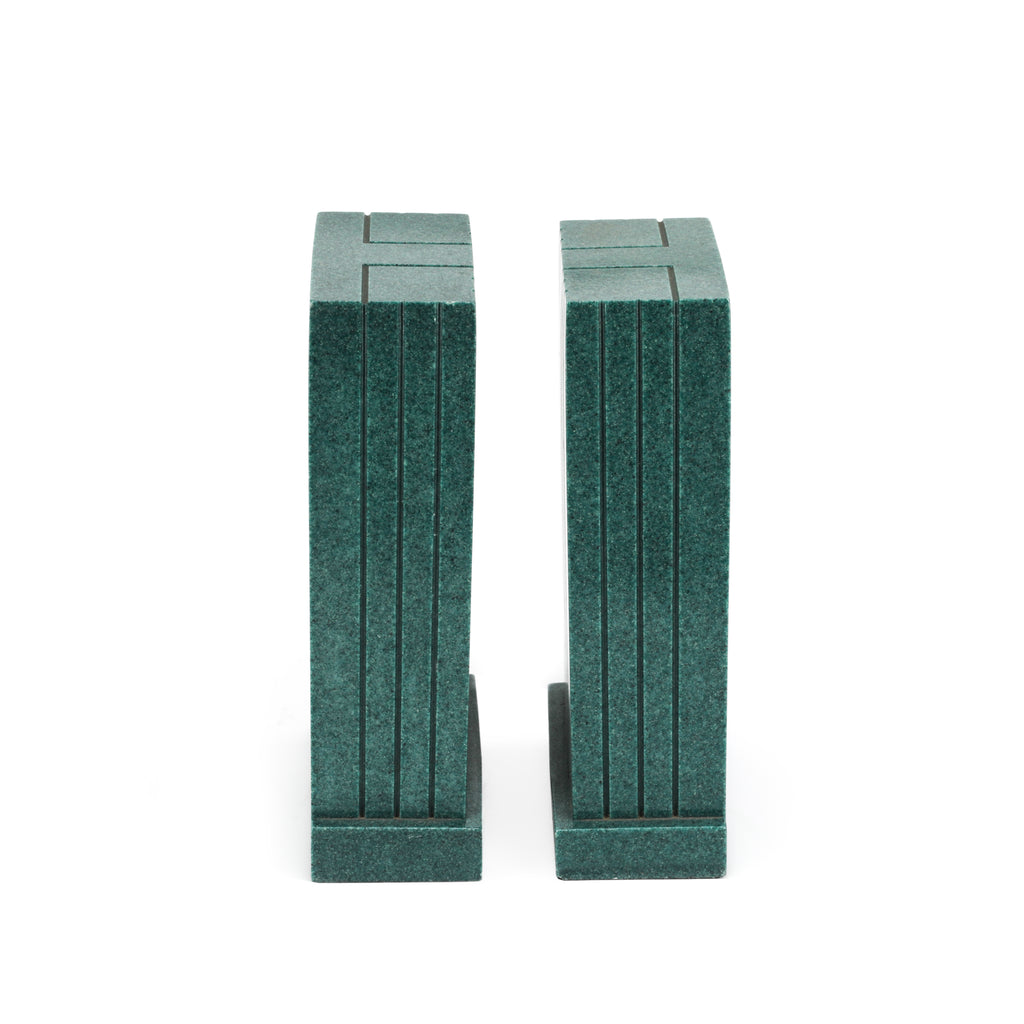 Turquoise Marble Deco Bookends (A+D)