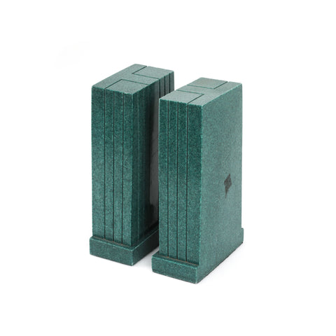 Turquoise Marble Deco Bookends (A+D)