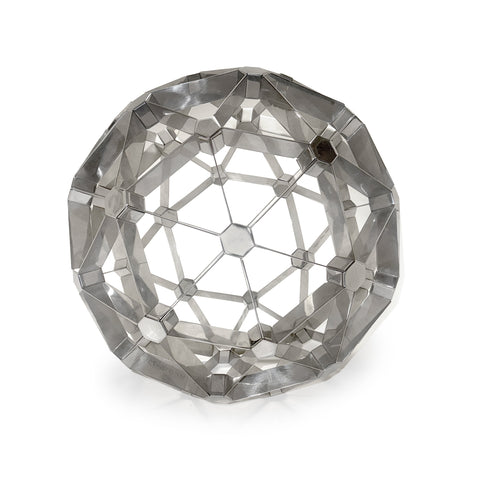 Open Chrome Geometric Sphere
