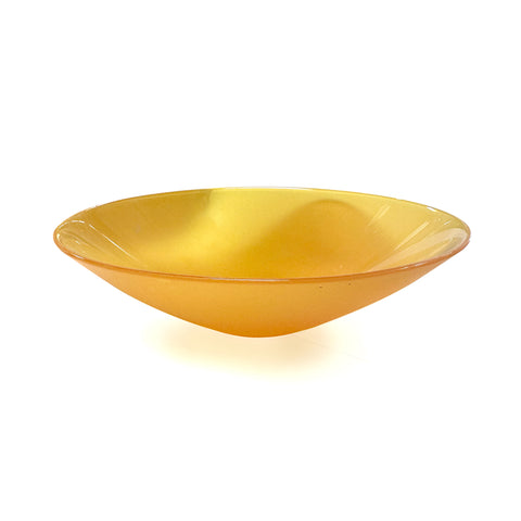 Simple Orange Glass Bowl