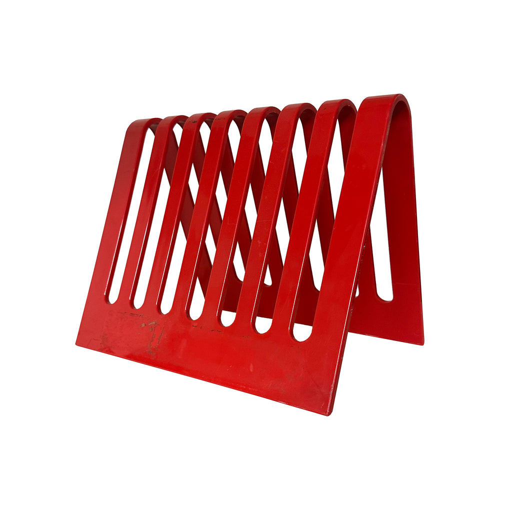 Red Record Rack