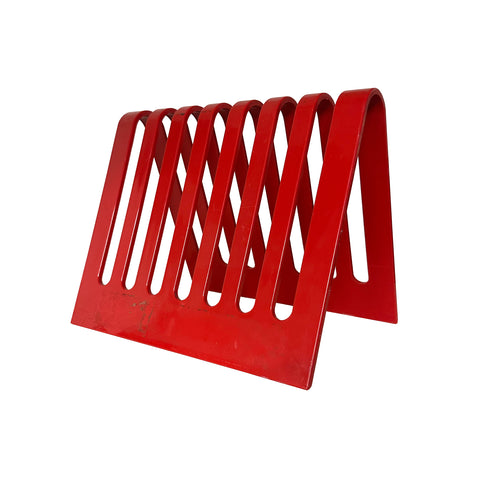 Red Record Rack