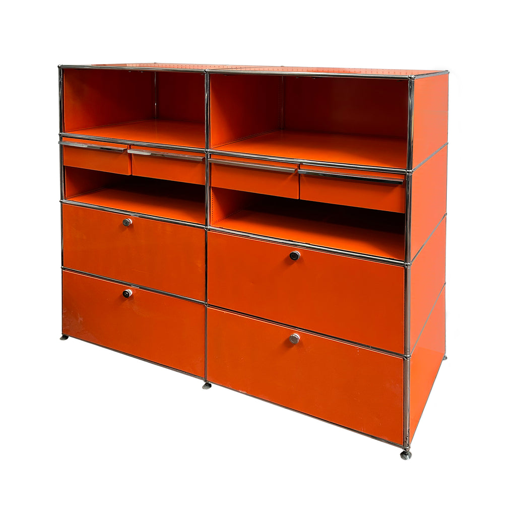 Orange Haller Shelving Unit