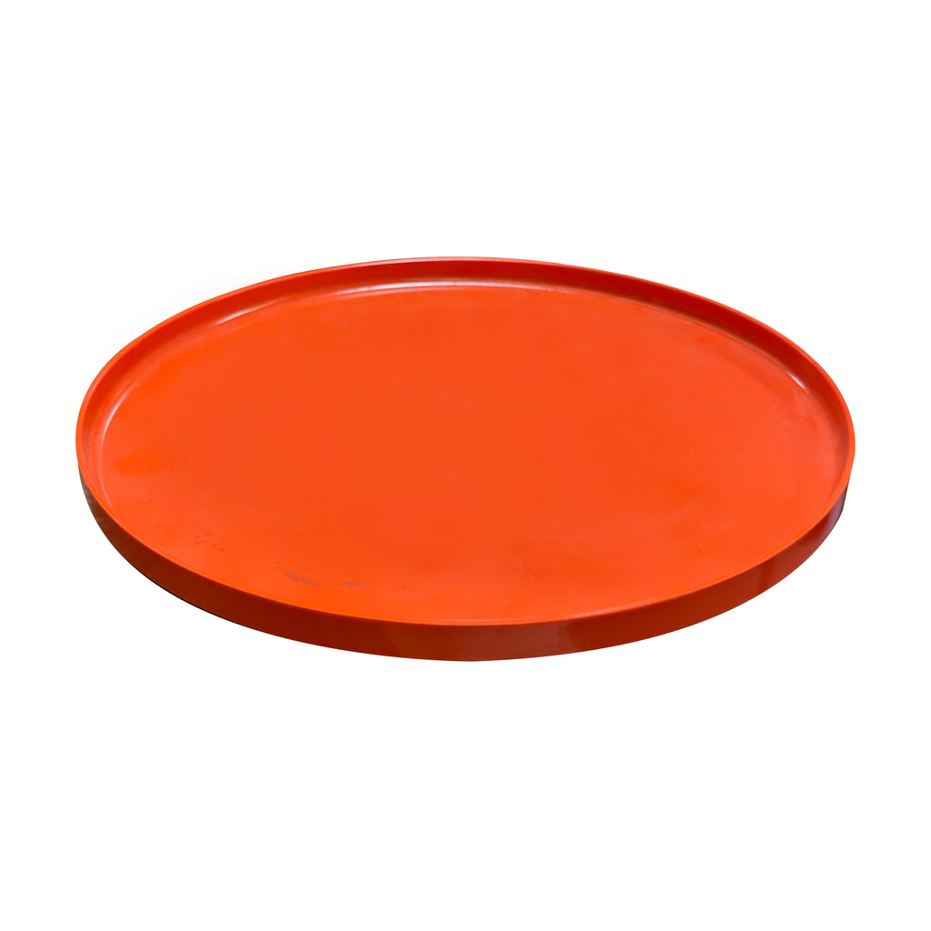 Large Orange Plastic Plate