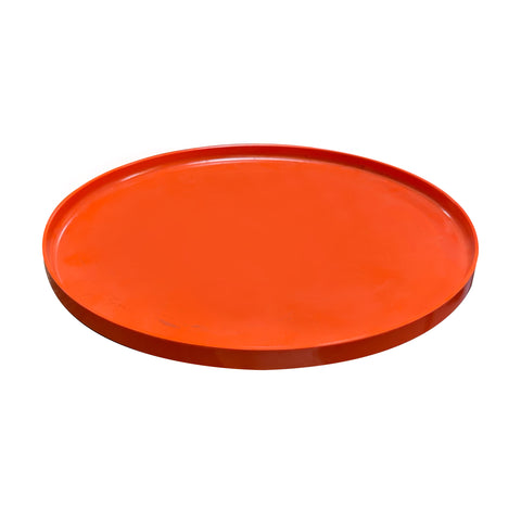 Large Orange Plastic Plate