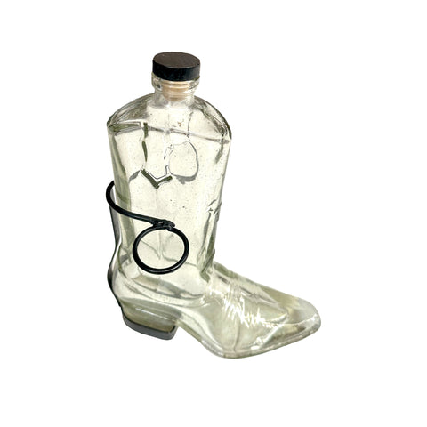 Glass Boot Bottle