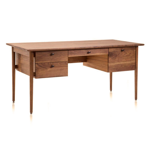 Walnut Contemporary Work Desk