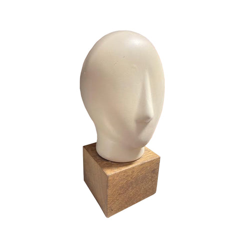 White Faceless Bust