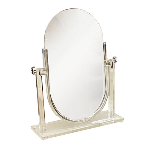 Clear Acrylic Lucite Table Mirror