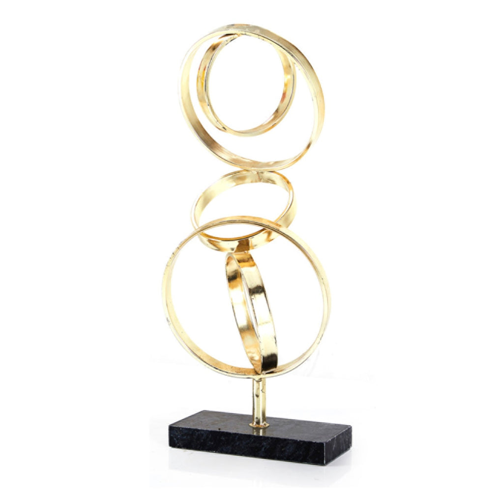 Gold Rings Sculpture