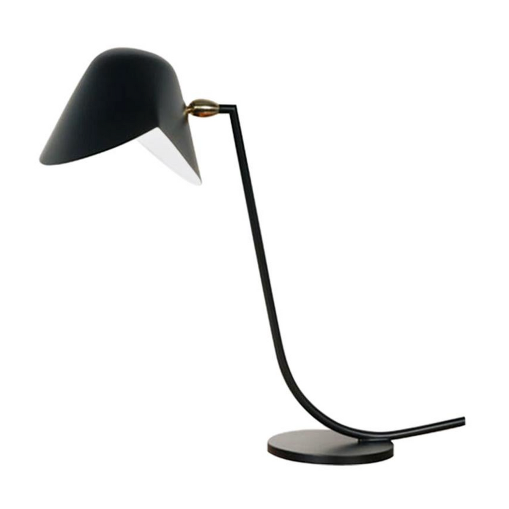 Black Curved Table Lamp