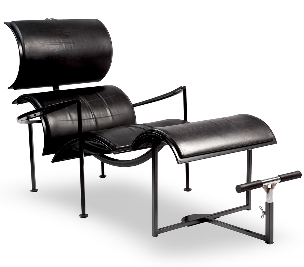 Black Leather Lounge Chair