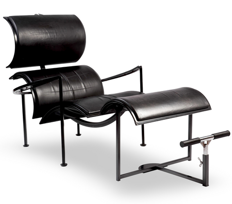 Black Leather Lounge Chair